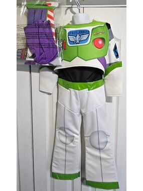 Buzz Lightyear Deluxe Costume Toddler 3T-4T  Jet Pack Wings Toy Story Disguise